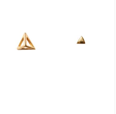 pyramid mini triangle gold 